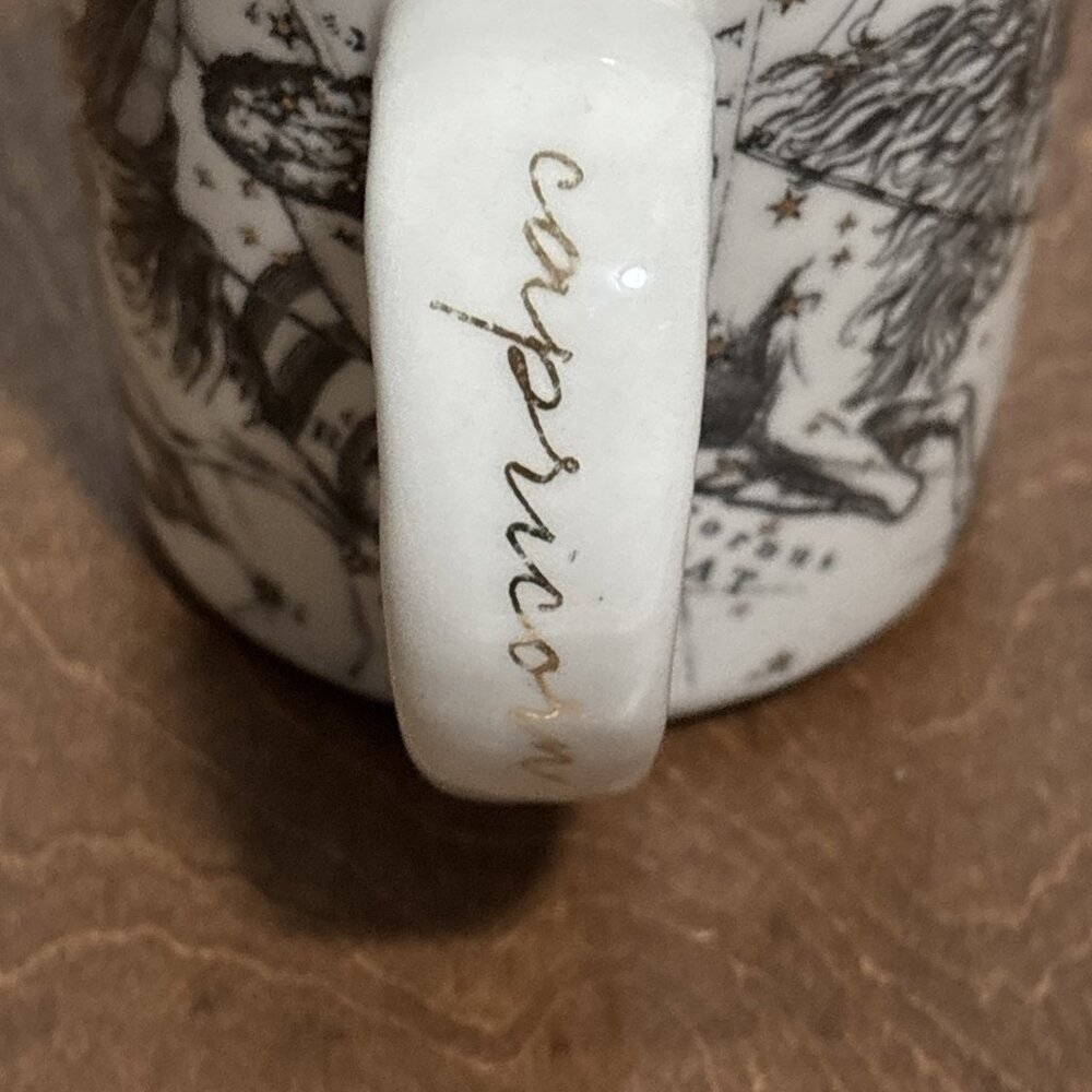 Anthropologie Salt And Earth CAPRICORN Coffee Mug Tea Cup Zodiac Birthday Stars‎ - Picture 9 of 13